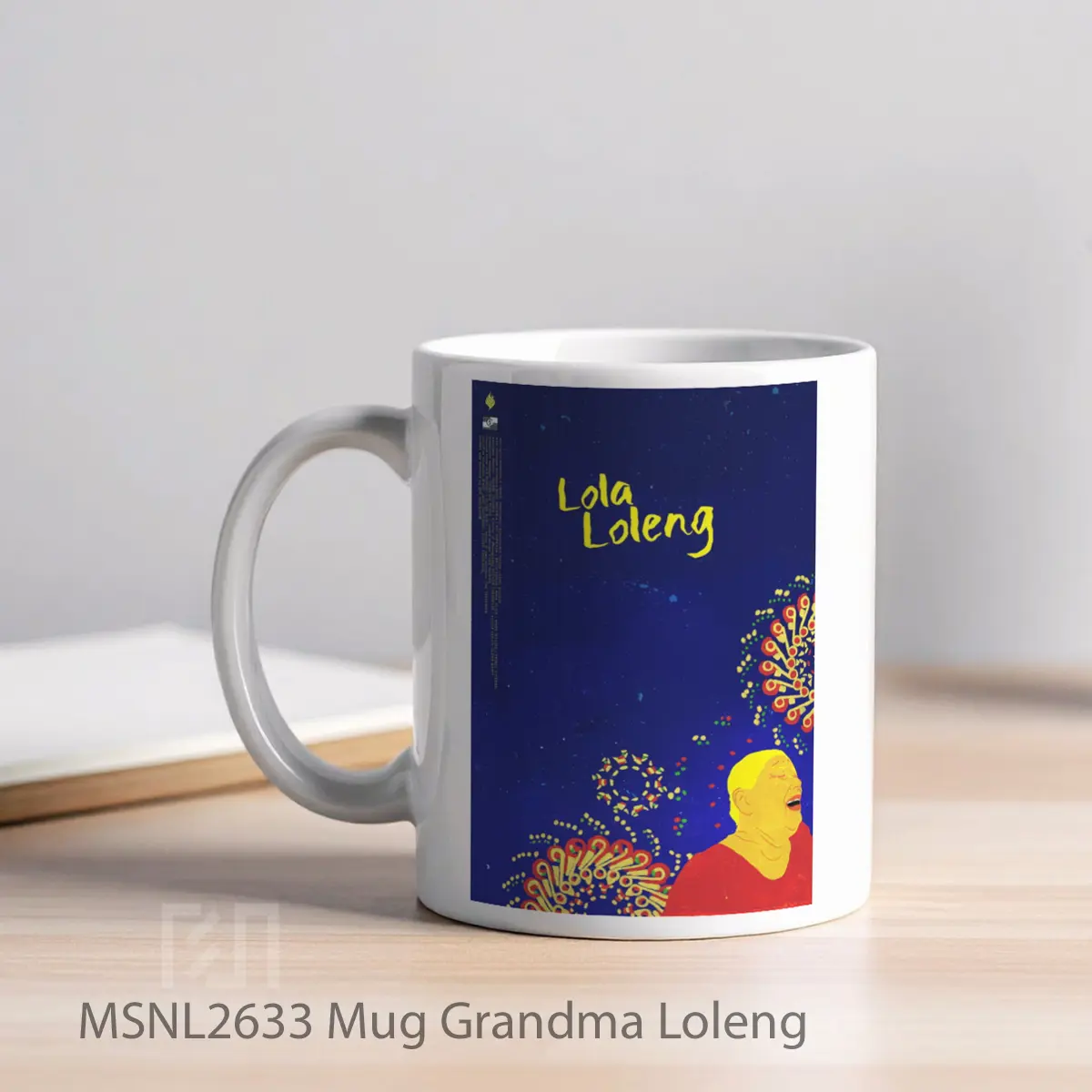 Mug Grandma Loleng Gelas Keramik Tema Film MSNL2633 - Tampak Kiri