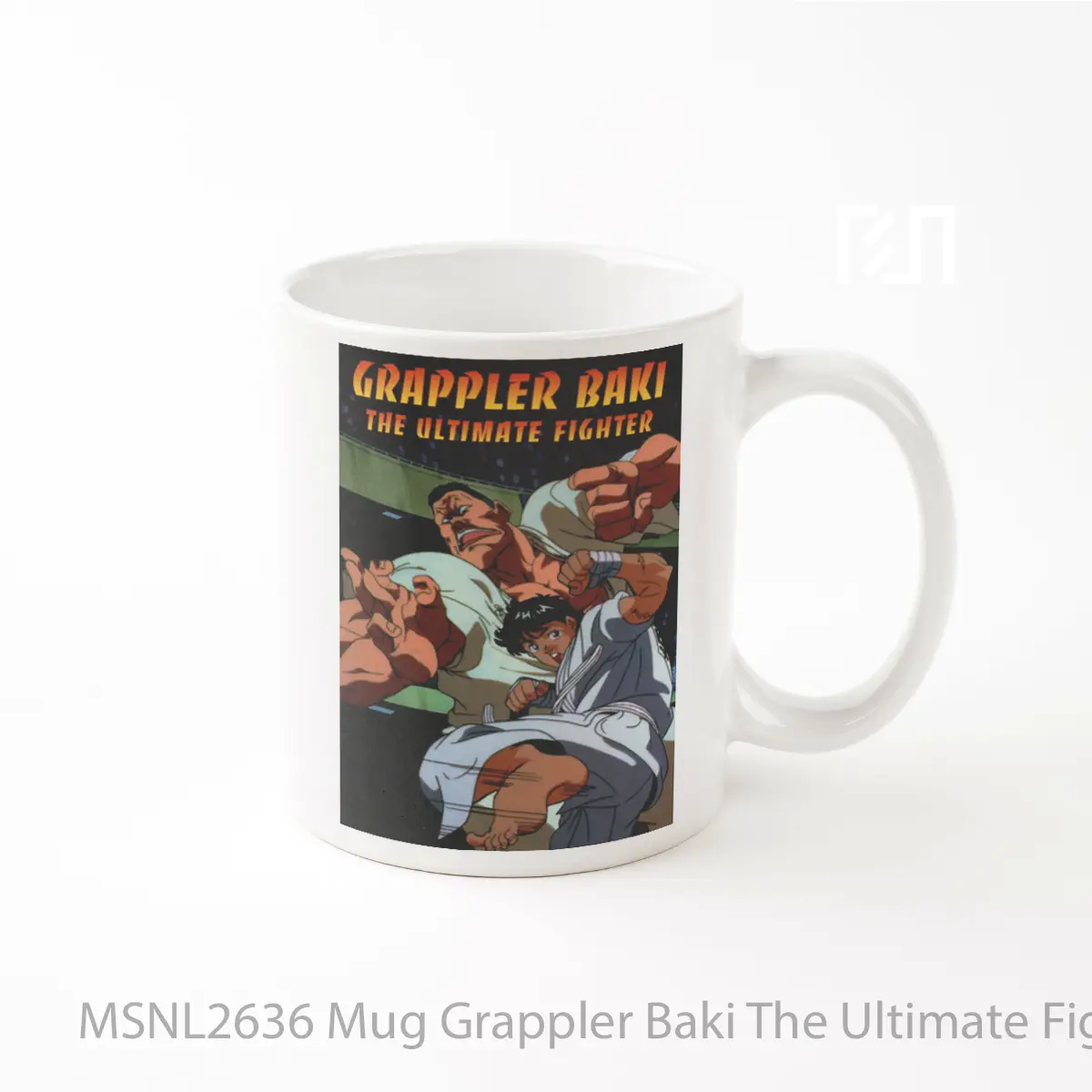 Mug Grappler Baki The Ultimate Fighter Gelas Keramik Tema Film MSNL2636