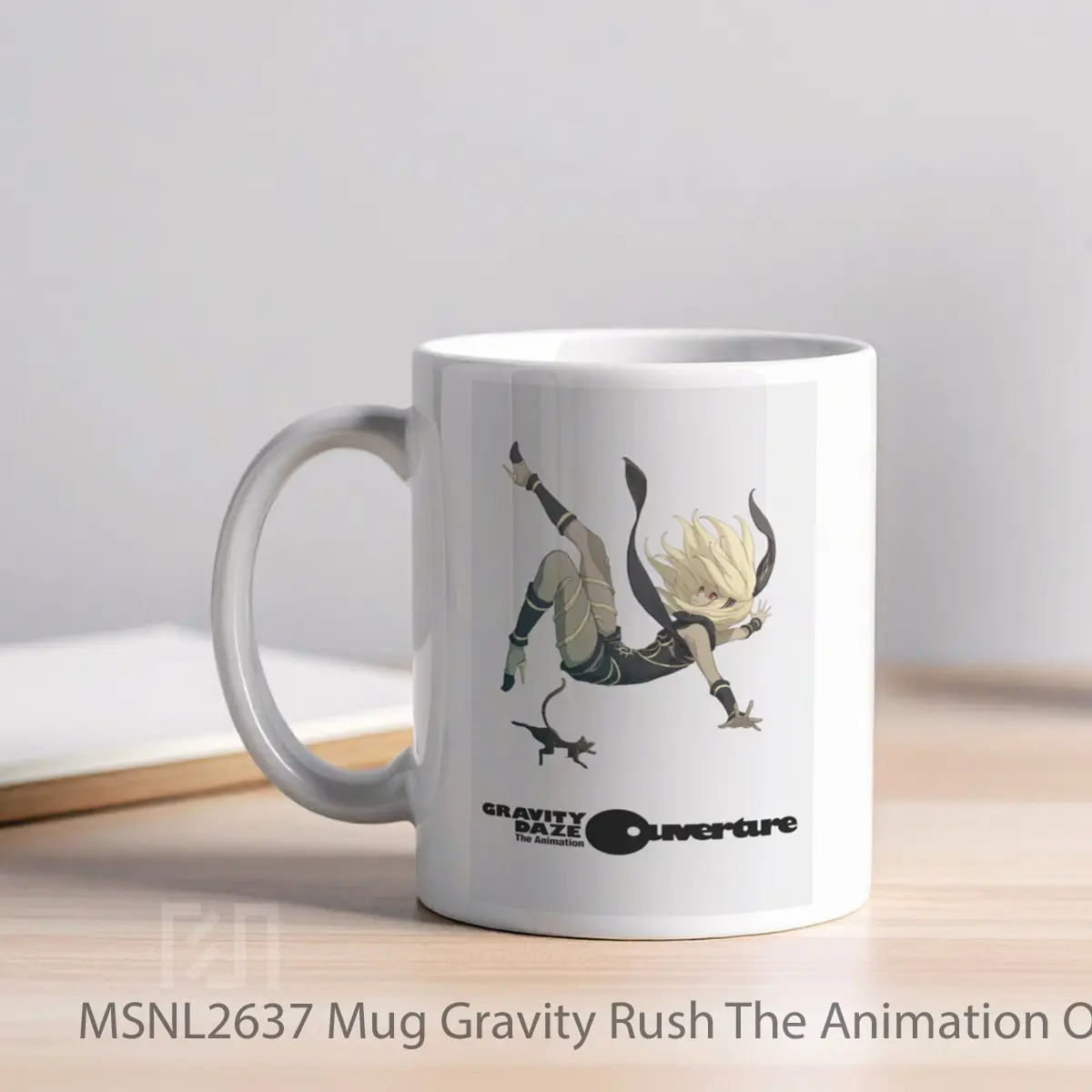 Mug Gravity Rush The Animation Overture Gelas Keramik Tema Film MSNL2637 - Tampak Kiri