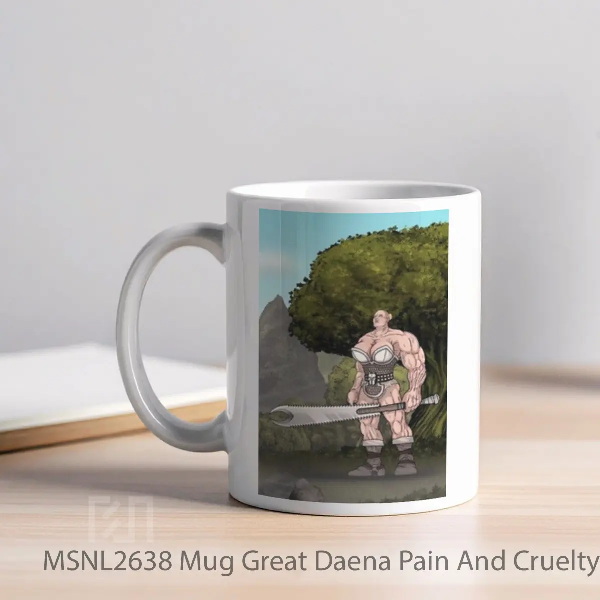 Mug Great Daena Pain And Cruelty Gelas Keramik Tema Film MSNL2638 - Tampak Kiri