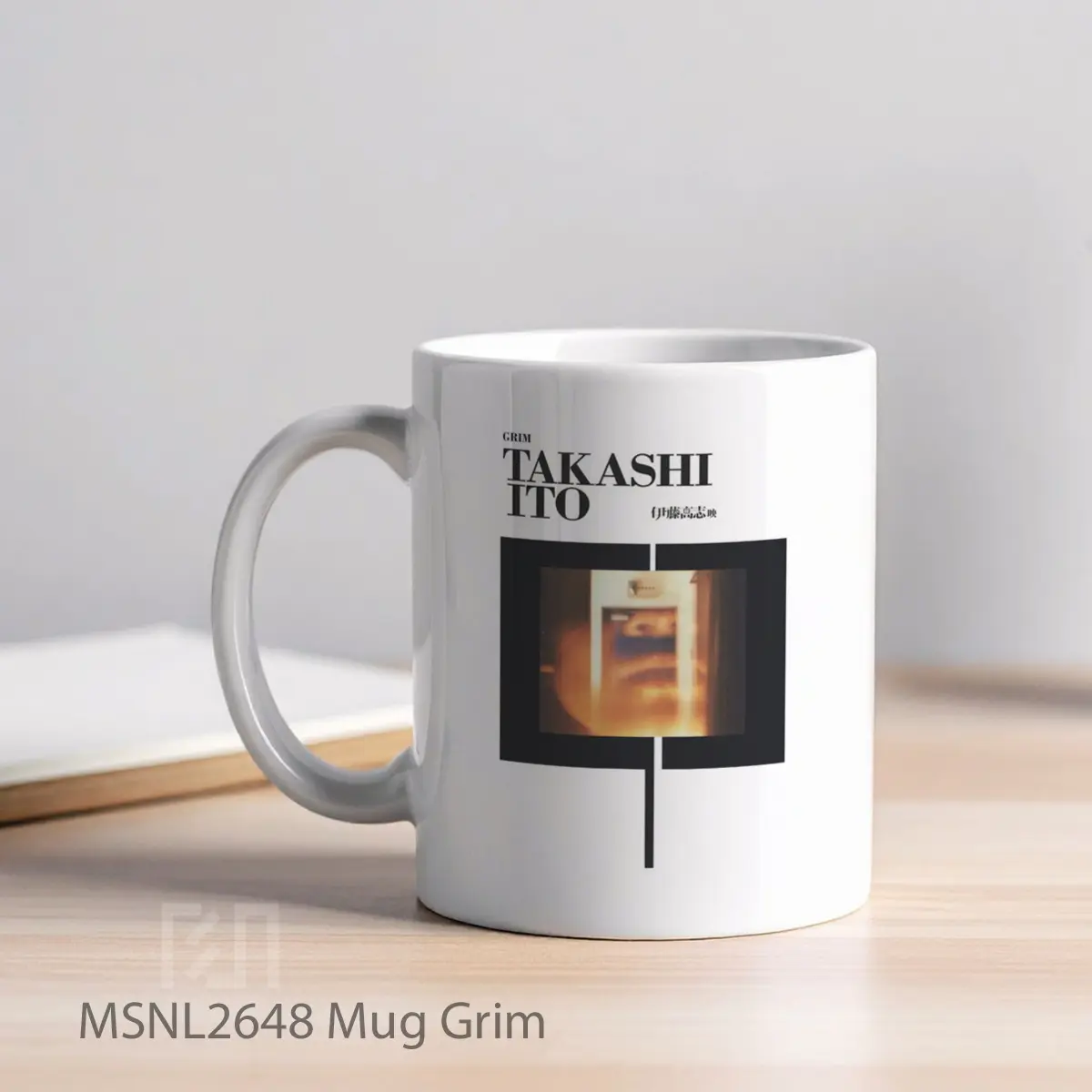 Mug Grim Gelas Keramik Tema Film MSNL2648 - Tampak Kiri