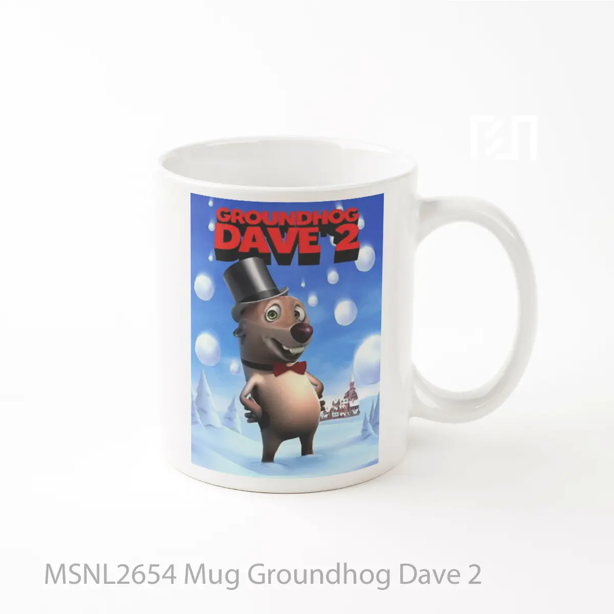 Mug Groundhog Dave 2 Gelas Keramik Tema Film MSNL2654