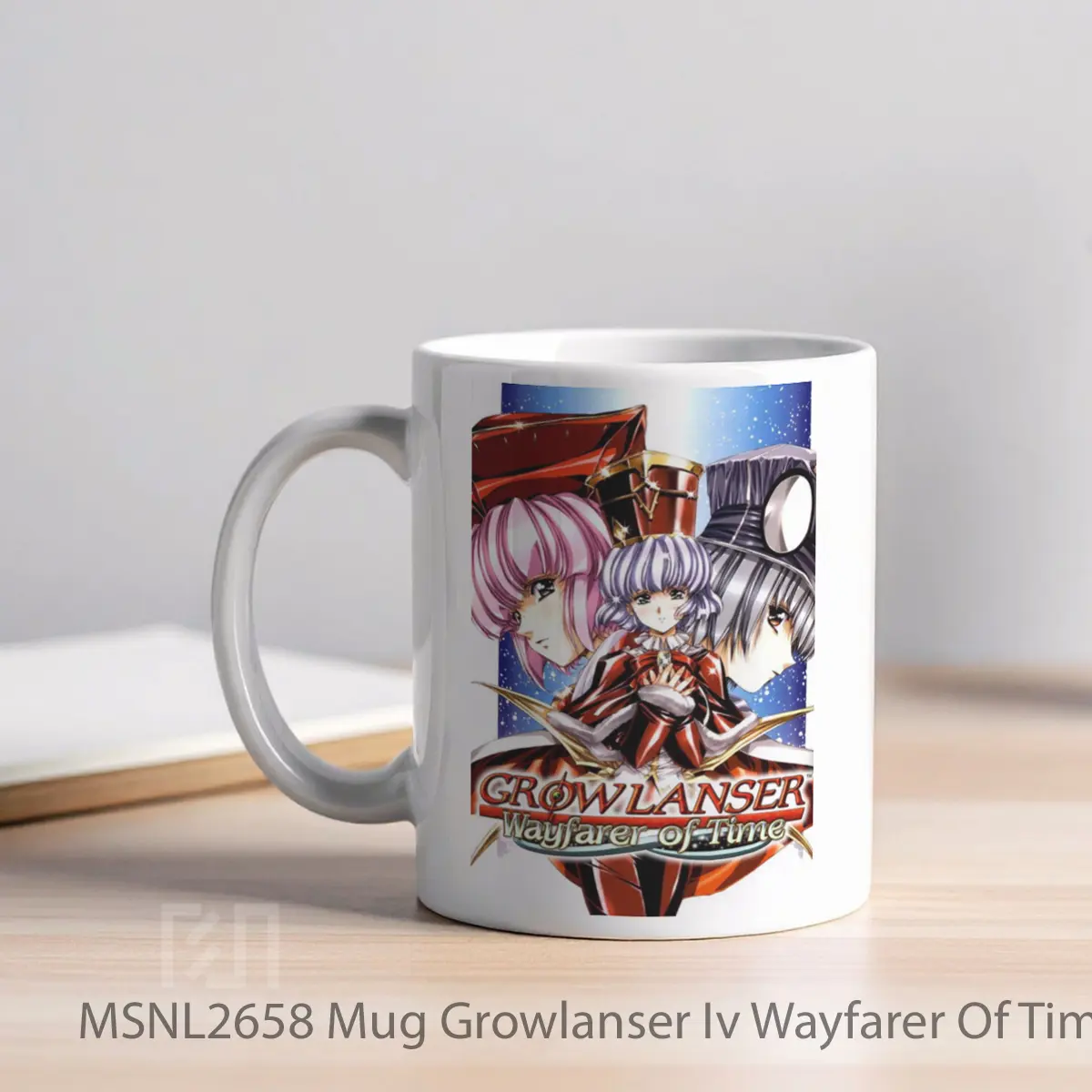 Mug Growlanser Iv Wayfarer Of Time Gelas Keramik Tema Film MSNL2658 - Tampak Kiri