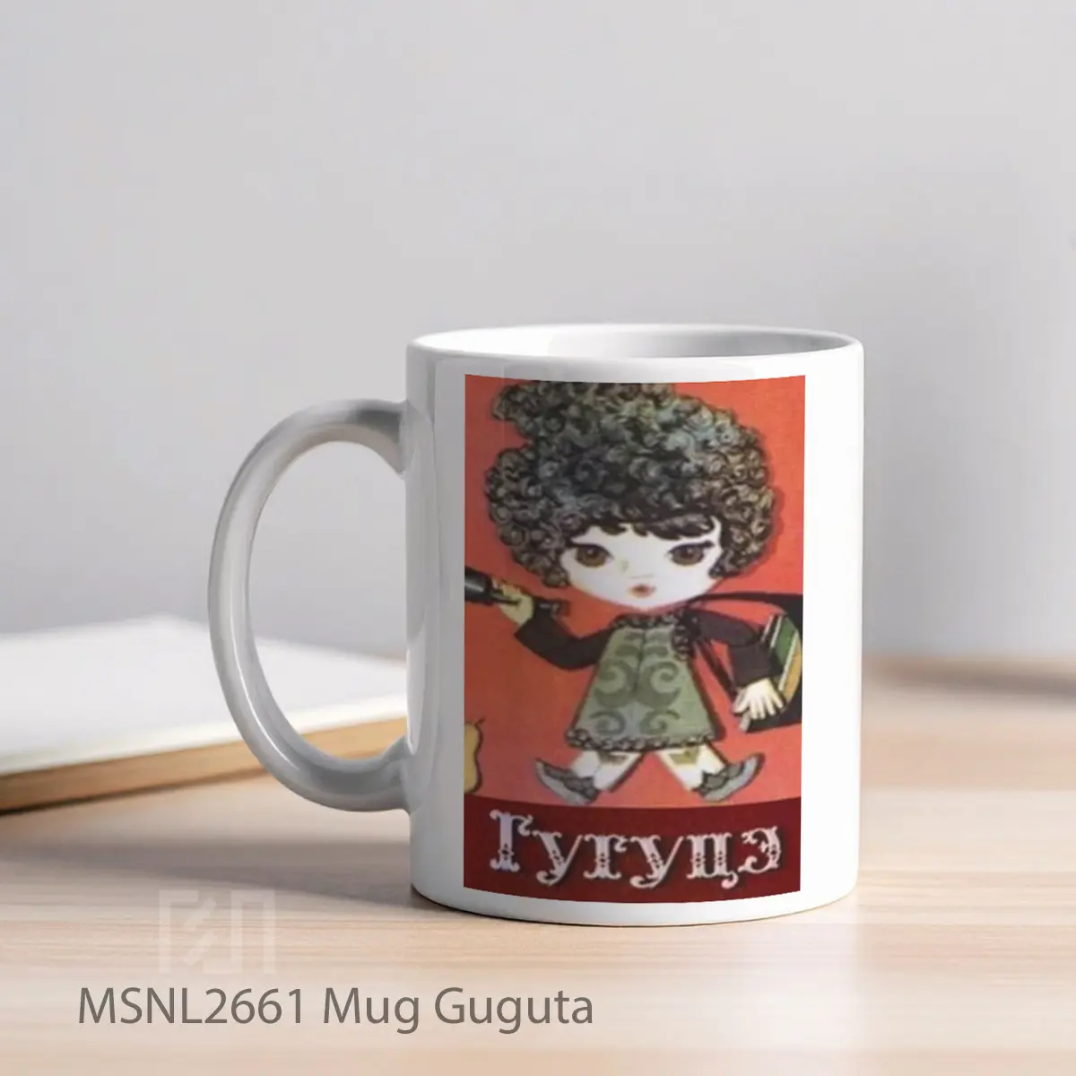Mug Guguta Gelas Keramik Tema Film MSNL2661 - Tampak Kiri