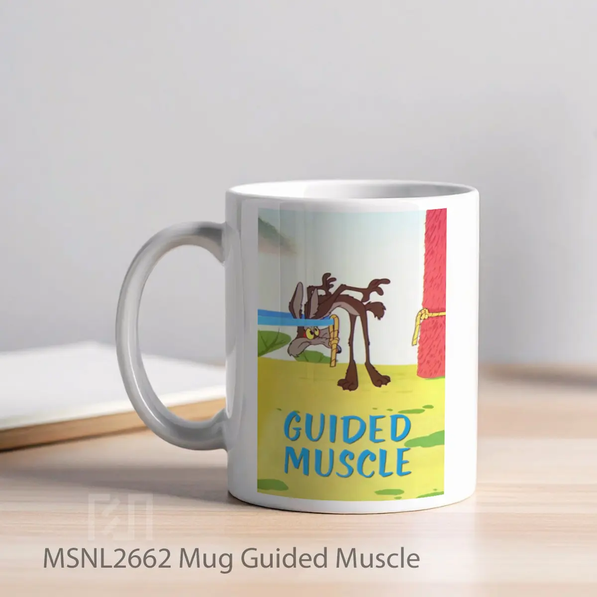 Mug Guided Muscle Gelas Keramik Tema Film MSNL2662 - Tampak Kiri