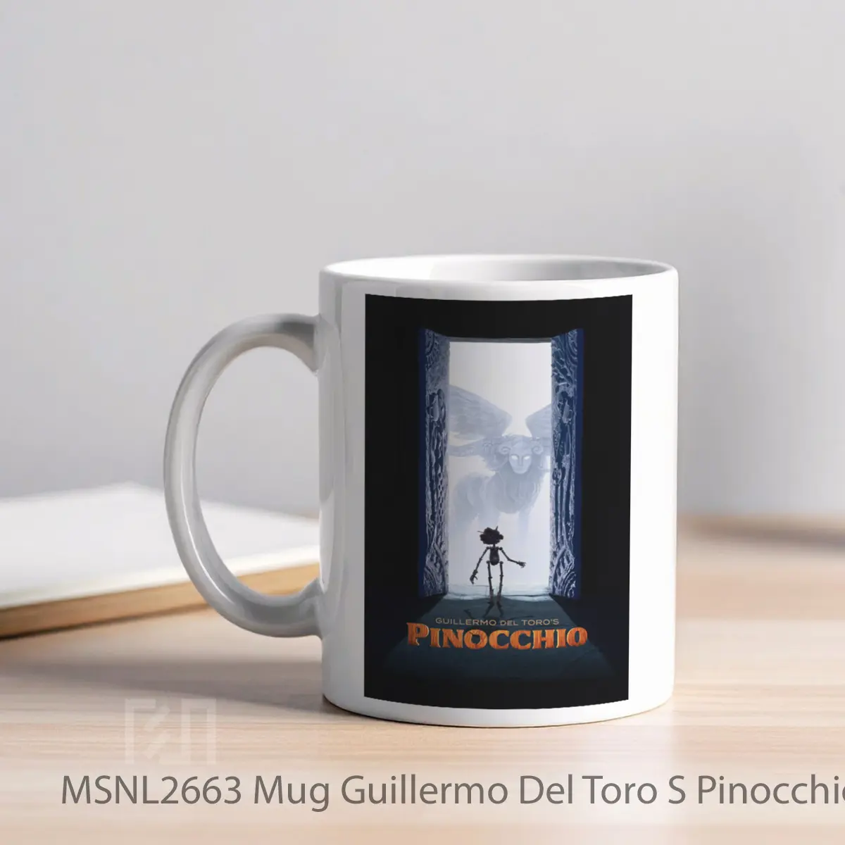 Mug Guillermo Del Toro S Pinocchio Gelas Keramik Tema Film MSNL2663 - Tampak Kiri