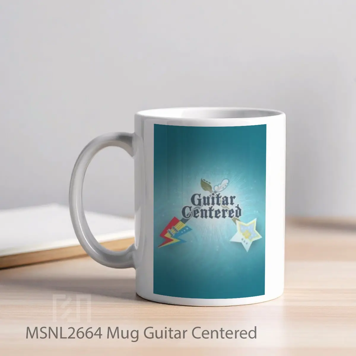 Mug Guitar Centered Gelas Keramik Tema Film MSNL2664 - Tampak Kiri