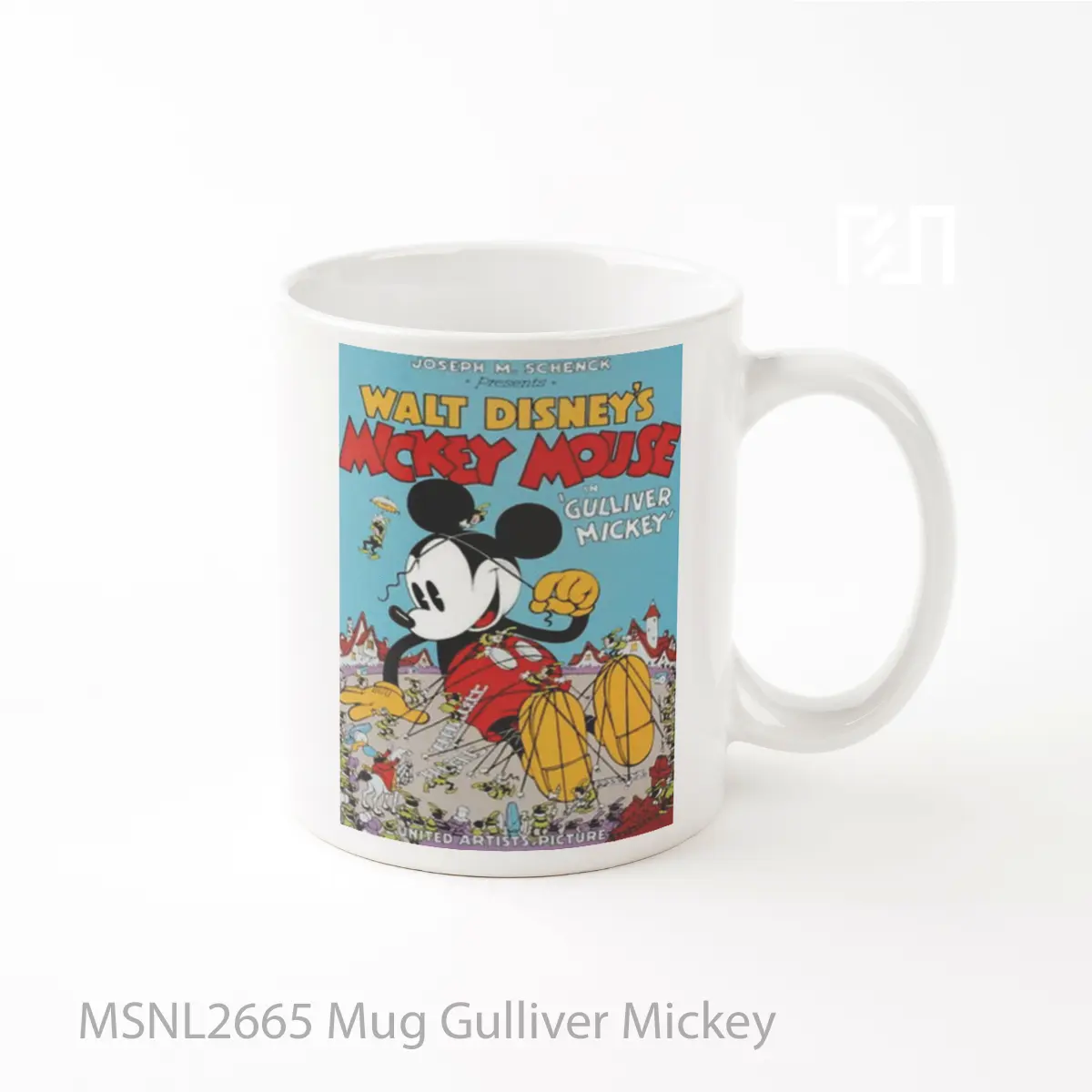 Mug Keramik Premium SNI - Mug Gulliver Mickey Gelas Keramik Tema Film MSNL2665