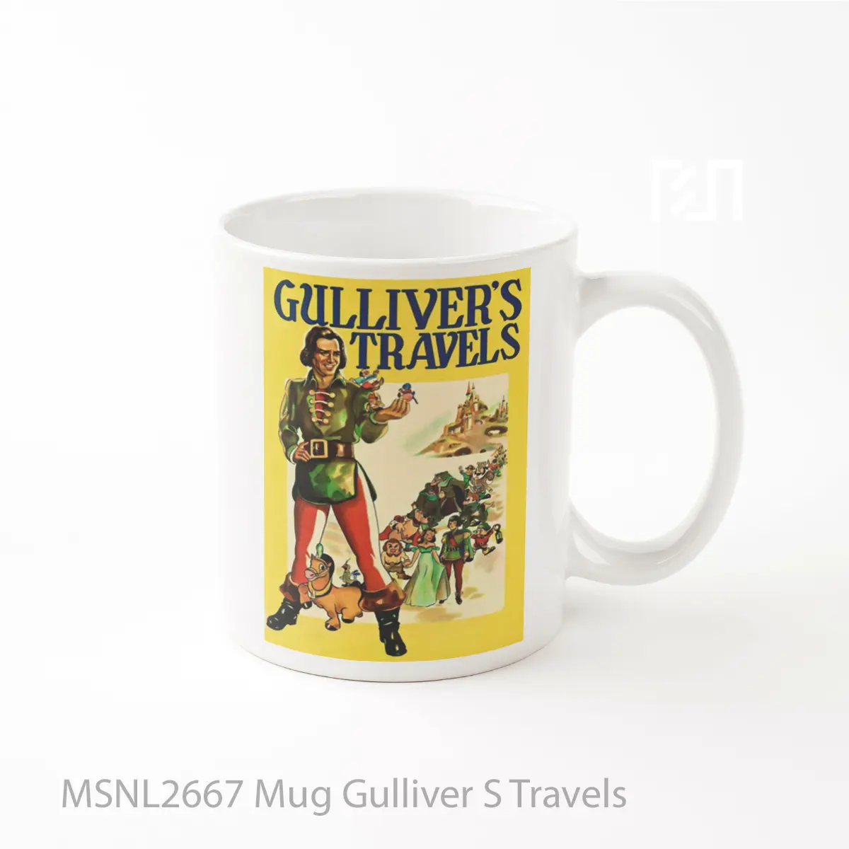 Mug Gulliver S Travels Gelas Keramik Tema Film MSNL2667