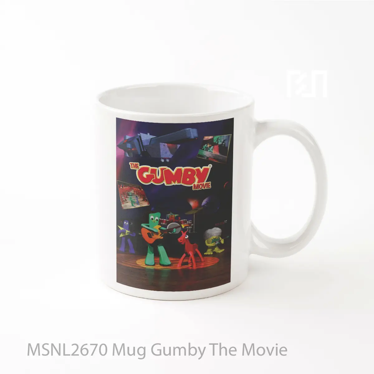 Mug Gumby The Movie Gelas Keramik Tema Film MSNL2670