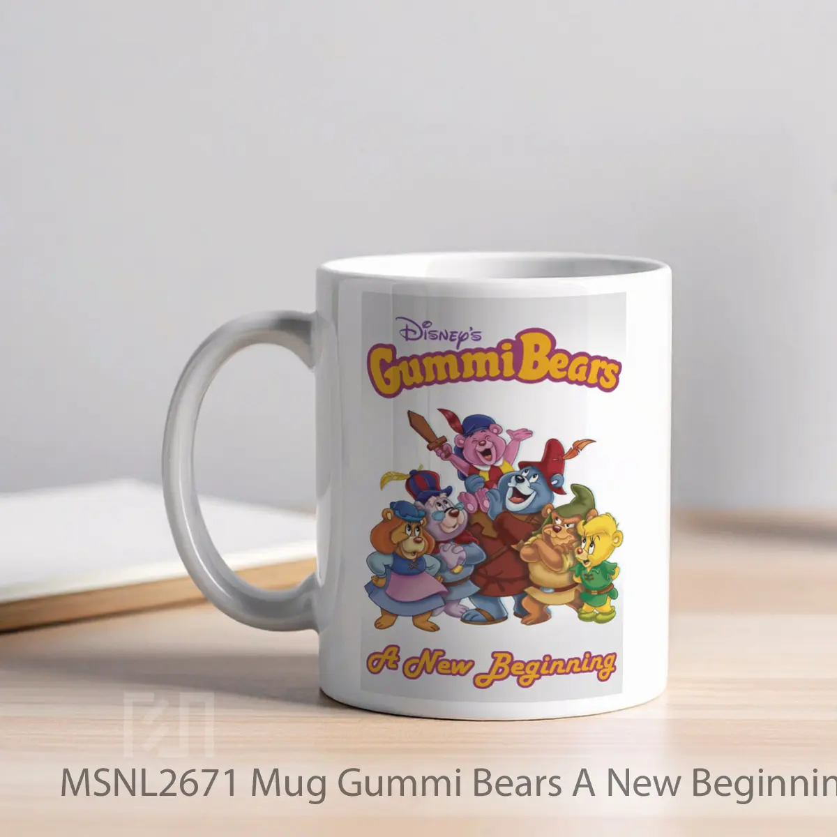 Mug Gummi Bears A New Beginning Gelas Keramik Tema Film MSNL2671 - Tampak Kiri