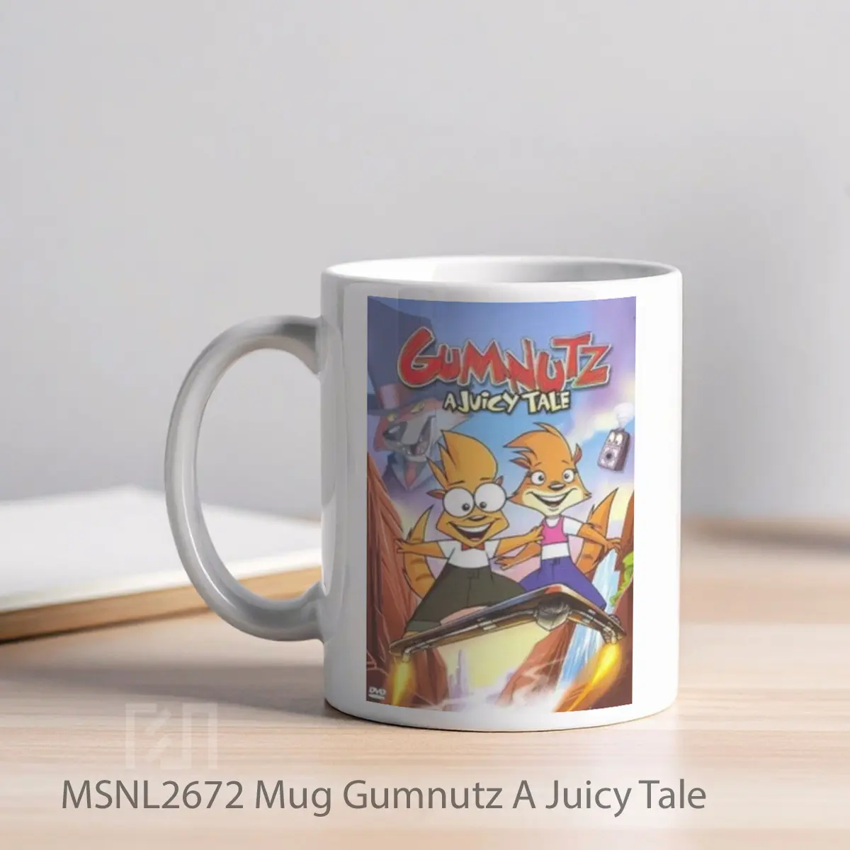 Mug Gumnutz A Juicy Tale Gelas Keramik Tema Film MSNL2672 - Tampak Kiri