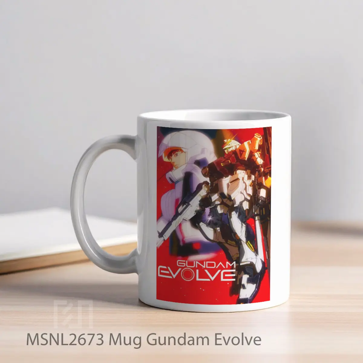 Mug Gundam Evolve Gelas Keramik Tema Film MSNL2673 - Tampak Kiri