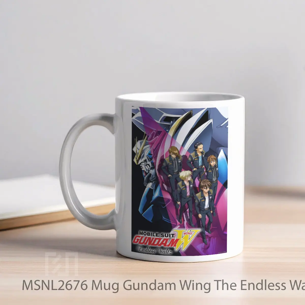 Mug Gundam Wing The Endless Waltz Gelas Keramik Tema Film MSNL2676 - Tampak Kiri