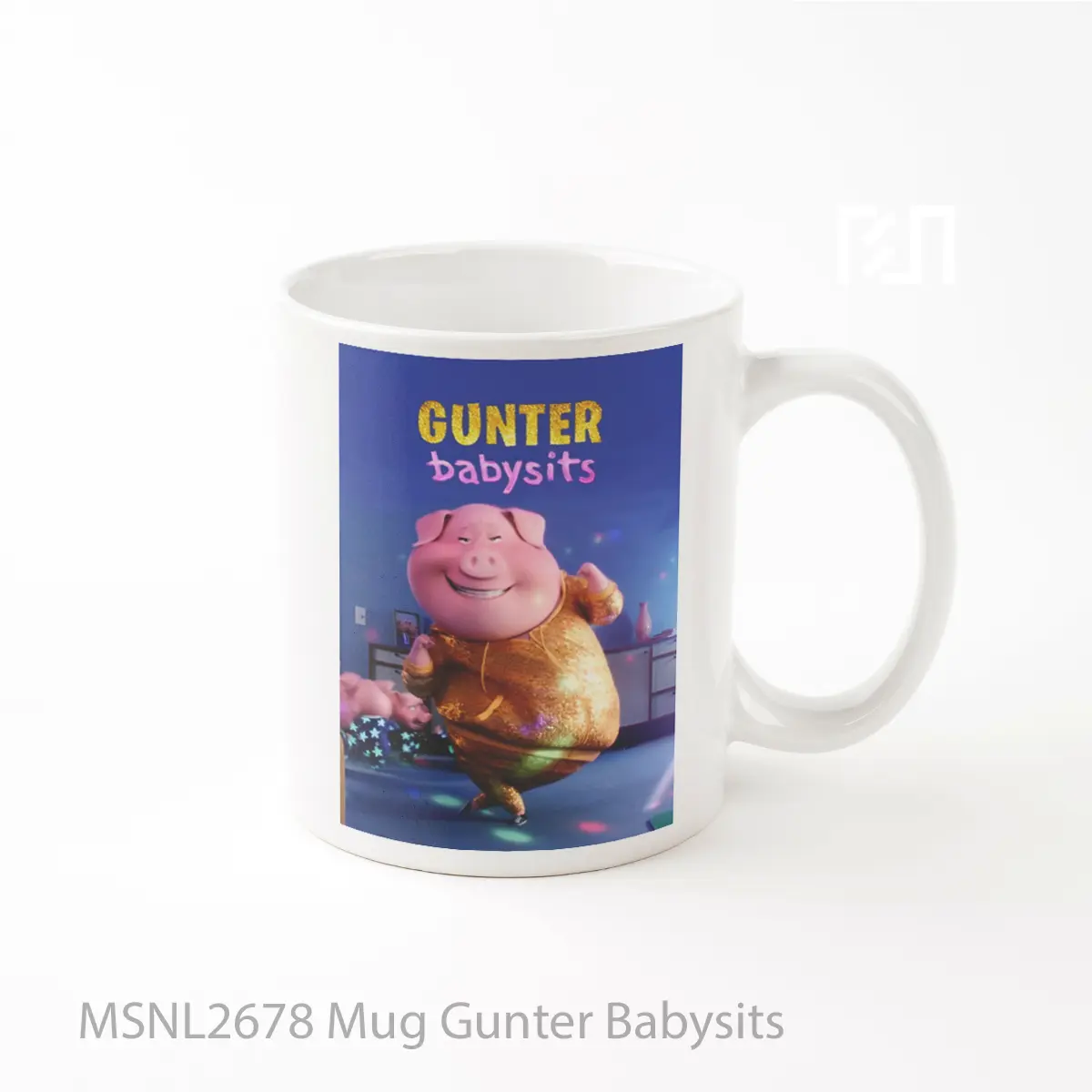 Mug Gunter Babysits Gelas Keramik Tema Film MSNL2678