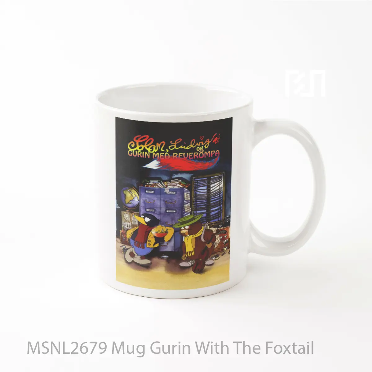Mug Gurin With The Foxtail Gelas Keramik Tema Film MSNL2679