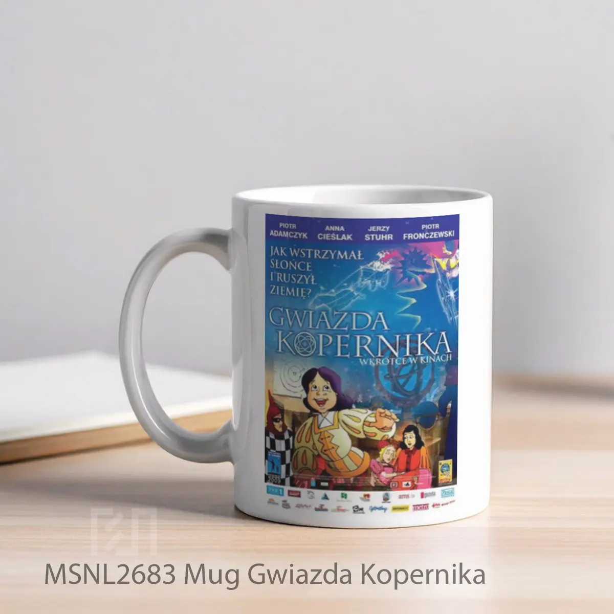 Mug Gwiazda Kopernika Gelas Keramik Tema Film MSNL2683 - Tampak Kiri