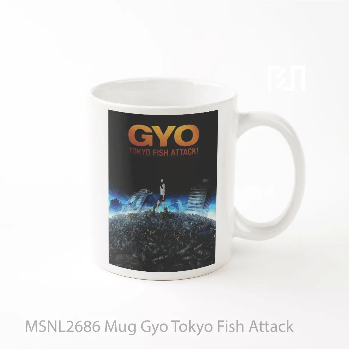 Mug Gyo Tokyo Fish Attack Gelas Keramik Tema Film MSNL2686