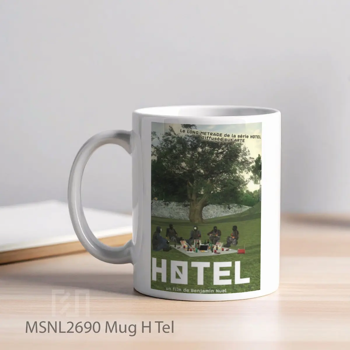 Mug H Tel Gelas Keramik Tema Film MSNL2690 - Tampak Kiri