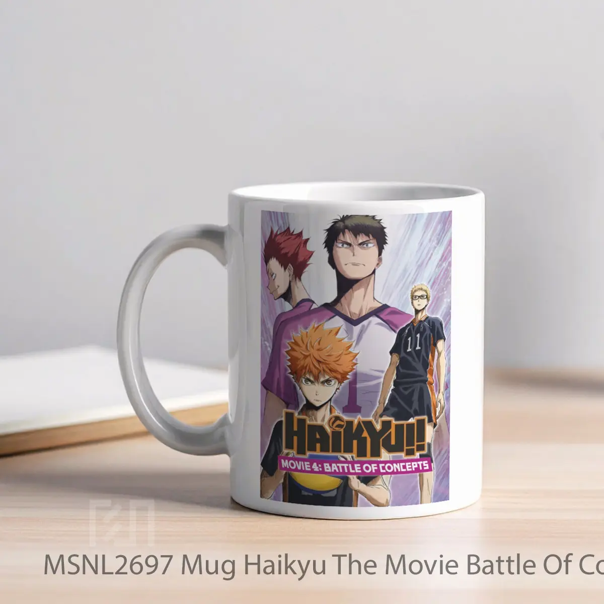 Mug Haikyu The Movie Battle Of Concepts Gelas Keramik Tema Film MSNL2697 - Tampak Kiri