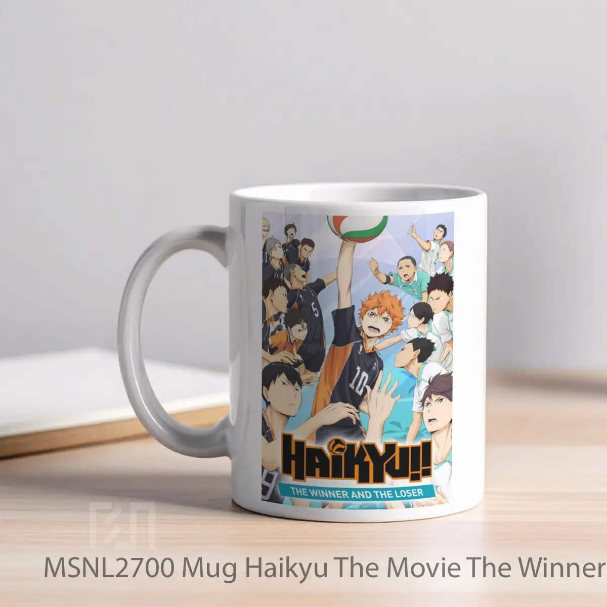 Mug Haikyu The Movie The Winner And The Loser Gelas Keramik Tema Film MSNL2700 - Tampak Kiri