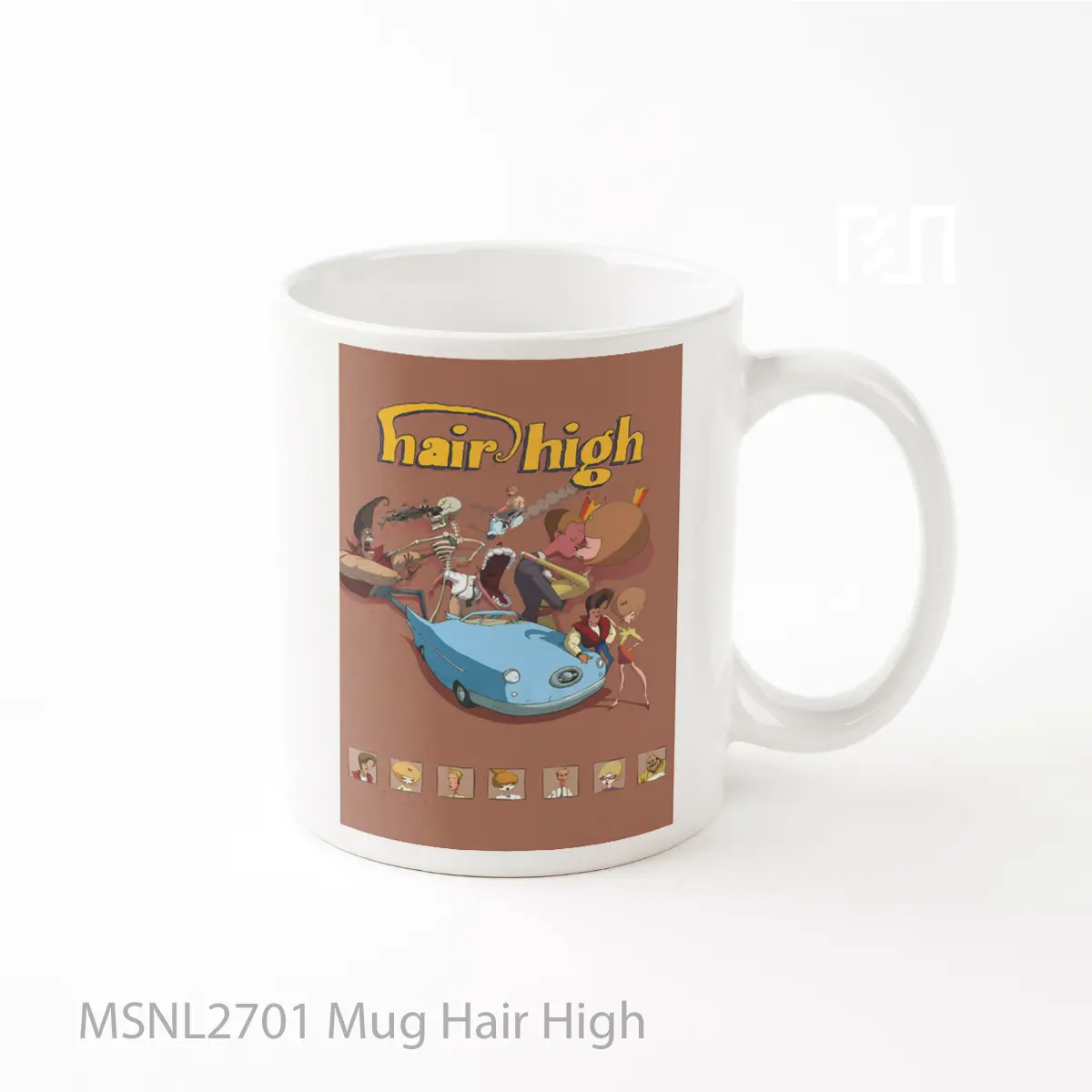Mug Hair High Gelas Keramik Tema Film MSNL2701