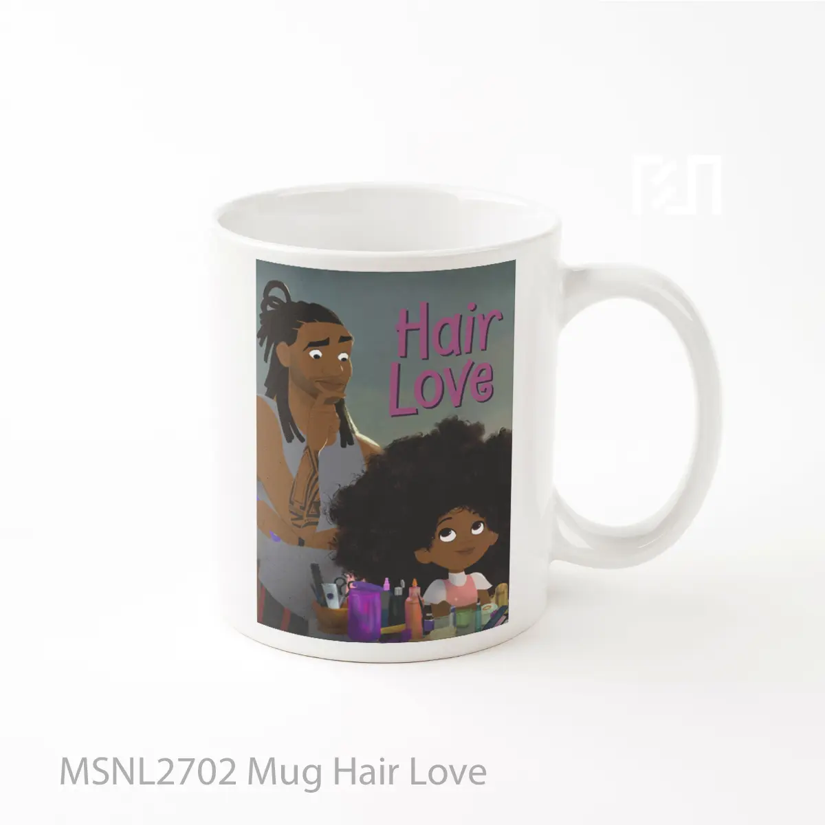 Mug Hair Love Gelas Keramik Tema Film MSNL2702
