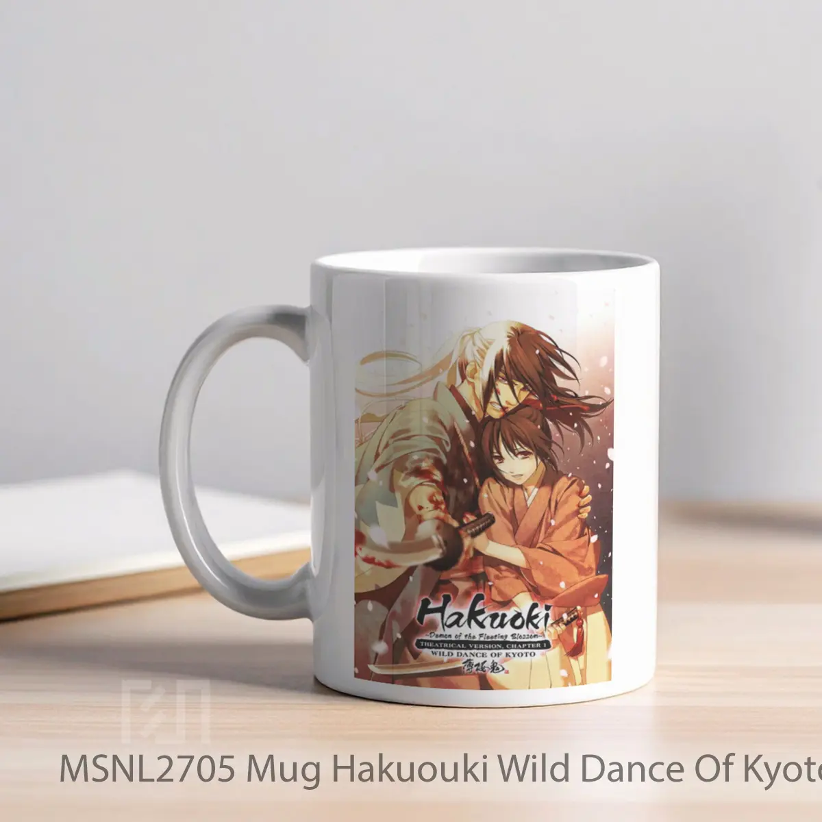Mug Hakuouki Wild Dance Of Kyoto Gelas Keramik Tema Film MSNL2705 - Tampak Kiri