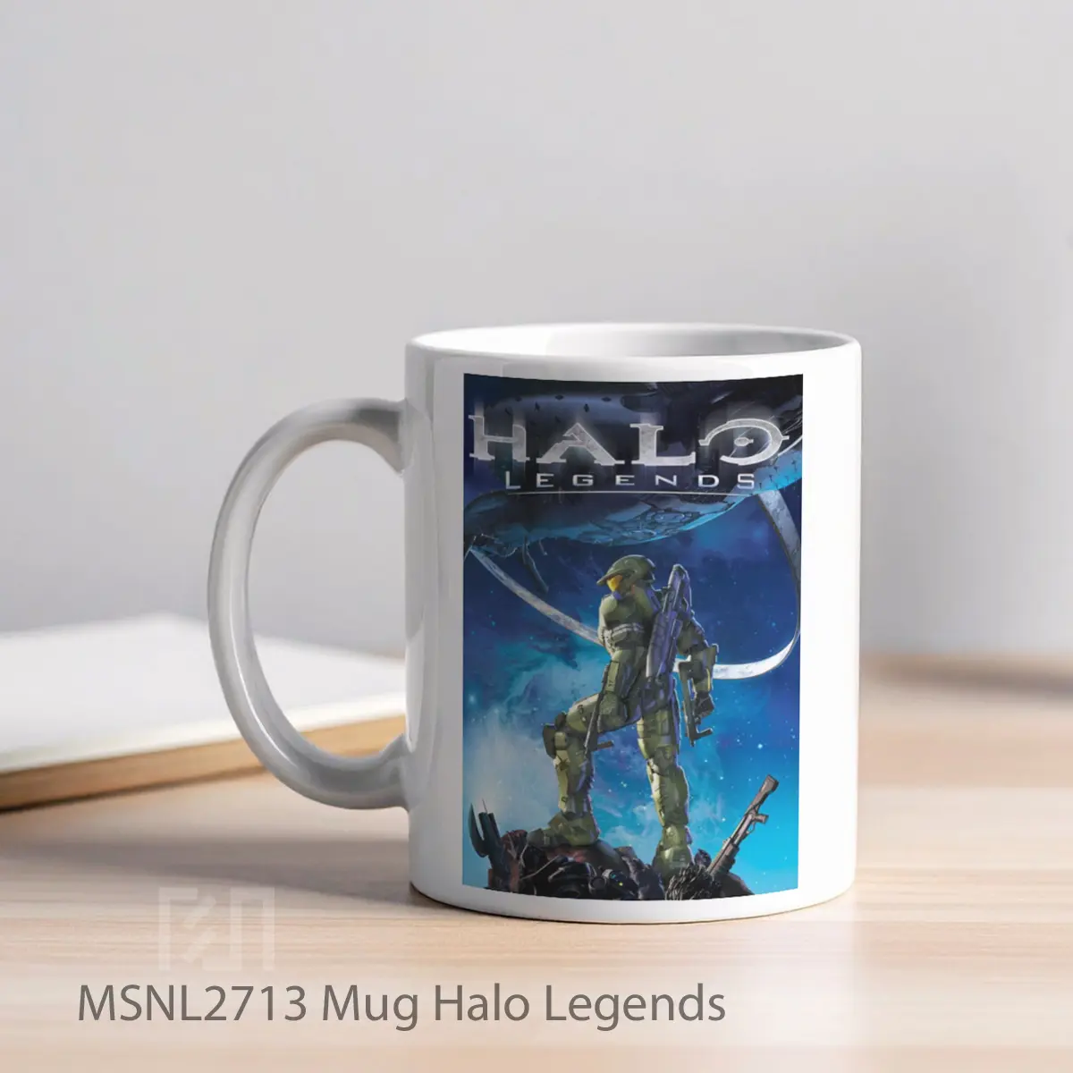 Mug Halo Legends Gelas Keramik Tema Film MSNL2713 - Tampak Kiri