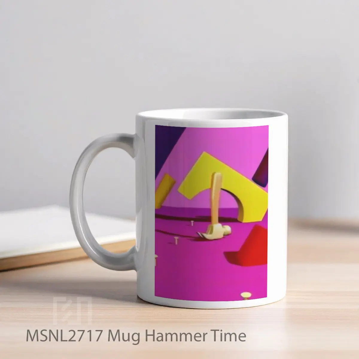 Mug Hammer Time Gelas Keramik Tema Film MSNL2717 - Tampak Kiri