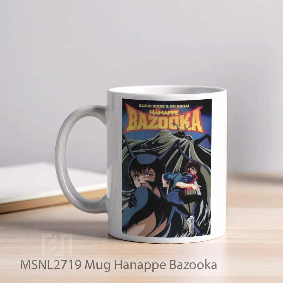 Mug Hanappe Bazooka Gelas Keramik Tema Film MSNL2719 - Tampak Kiri