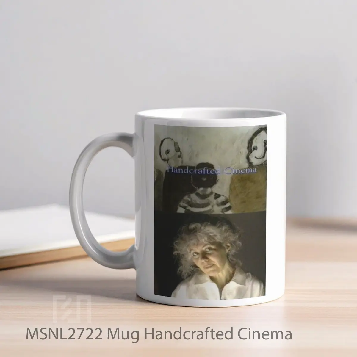 Mug Handcrafted Cinema Gelas Keramik Tema Film MSNL2722 - Tampak Kiri
