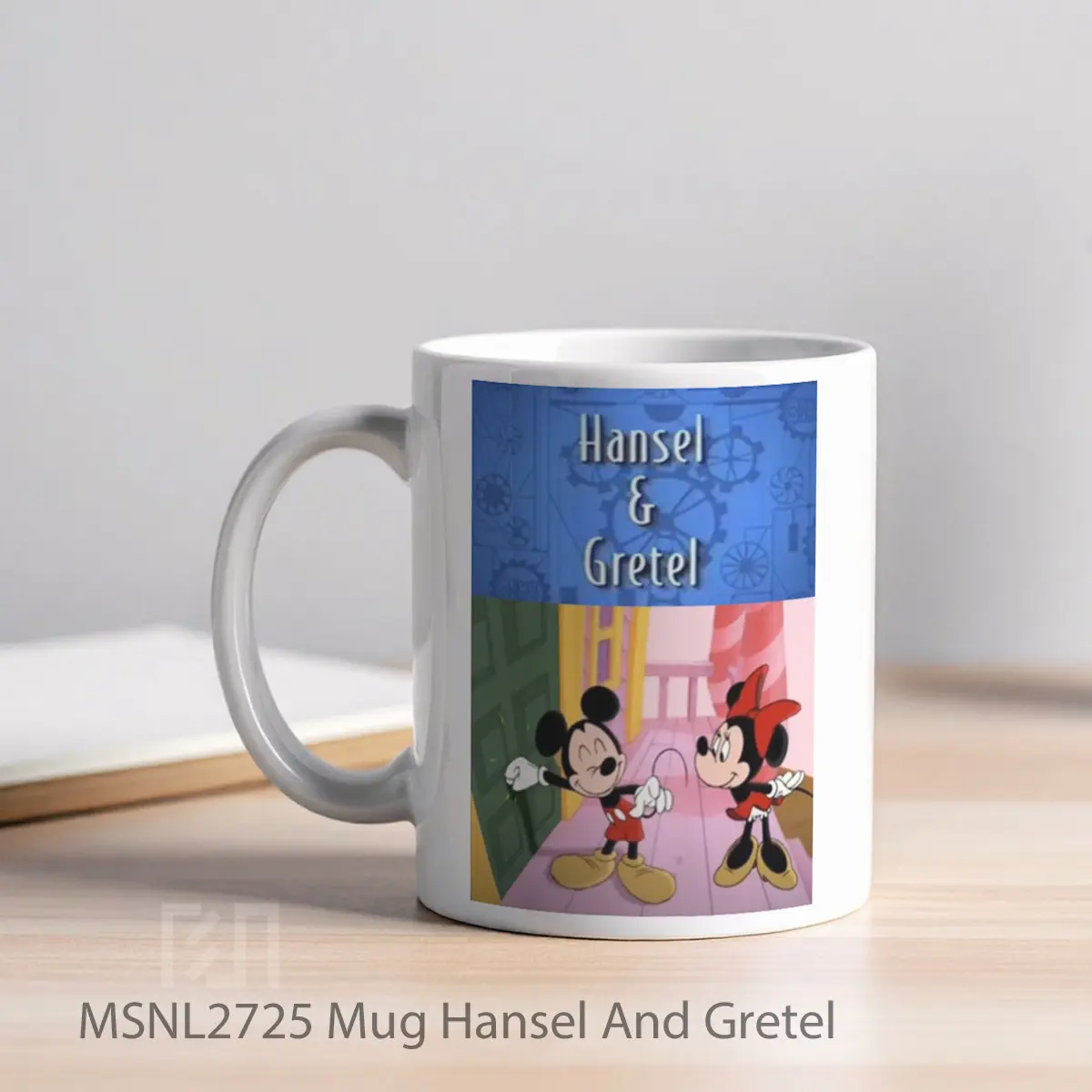 Mug Hansel And Gretel Gelas Keramik Tema Film MSNL2725 - Tampak Kiri