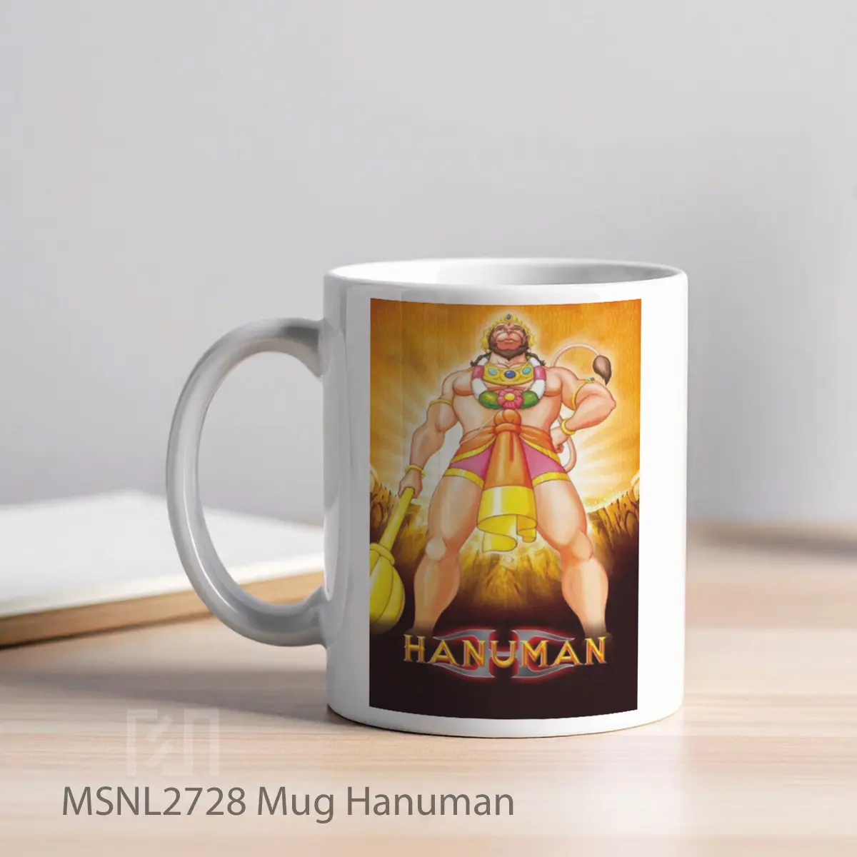 Mug Hanuman Gelas Keramik Tema Film MSNL2728 - Tampak Kiri