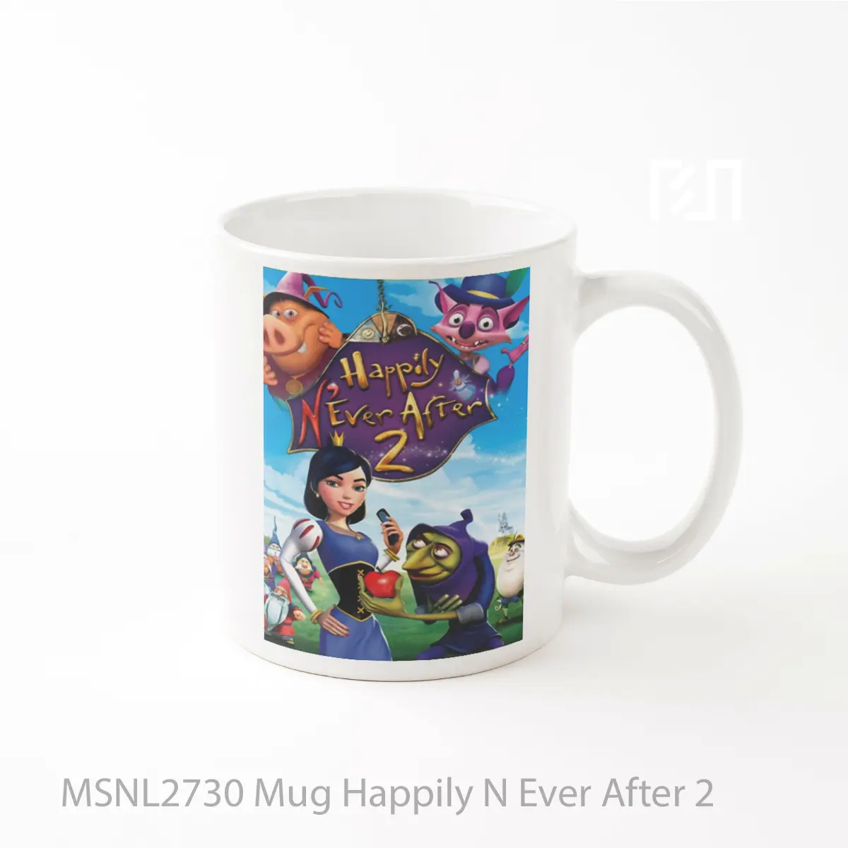 Mug Happily N Ever After 2 Gelas Keramik Tema Film MSNL2730