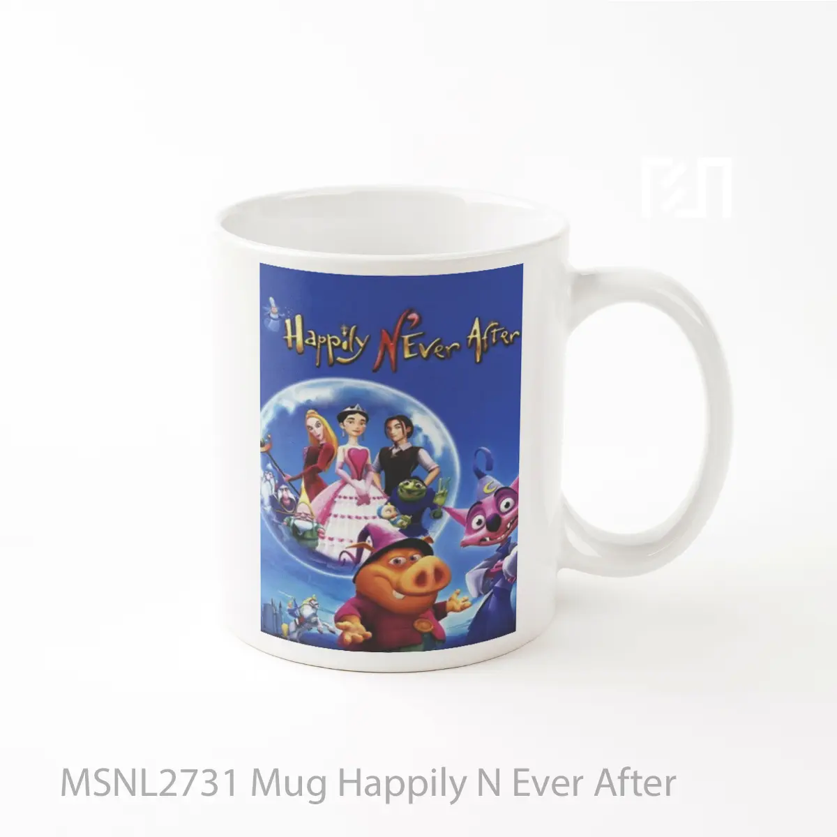 Mug Happily N Ever After Gelas Keramik Tema Film MSNL2731