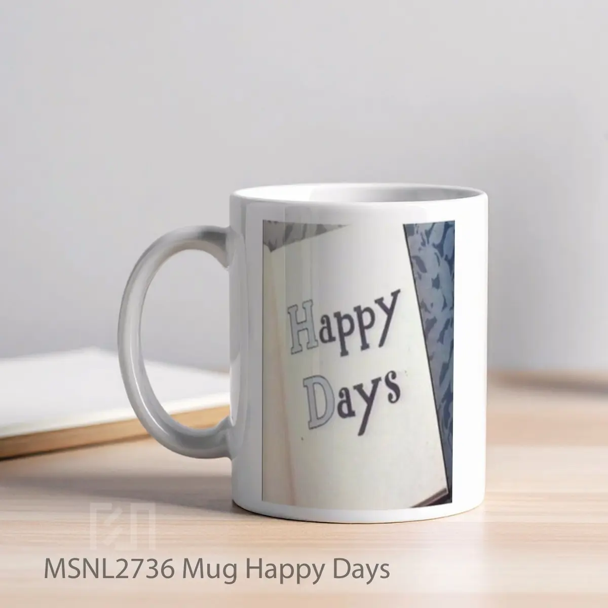 Mug Happy Days Gelas Keramik Tema Film MSNL2736 - Tampak Kiri