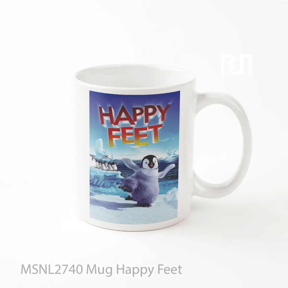 Mug Happy Feet Gelas Keramik Tema Film MSNL2740