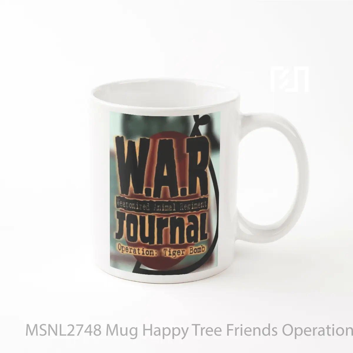 Mug Happy Tree Friends Operation Tiger Bomb Gelas Keramik Tema Film MSNL2748