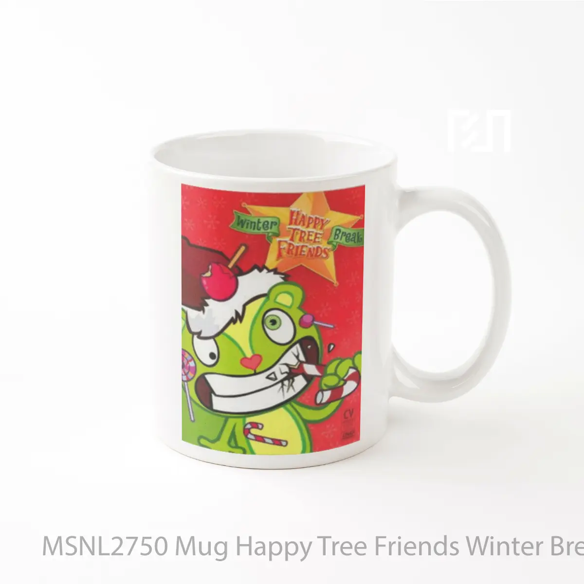 Mug Happy Tree Friends Winter Break Gelas Keramik Tema Film MSNL2750