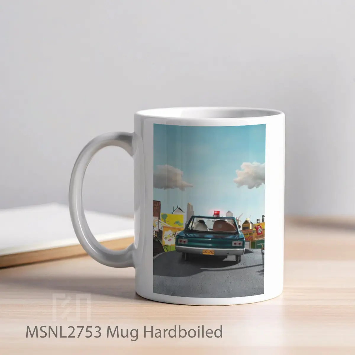 Mug Hardboiled Gelas Keramik Tema Film MSNL2753 - Tampak Kiri