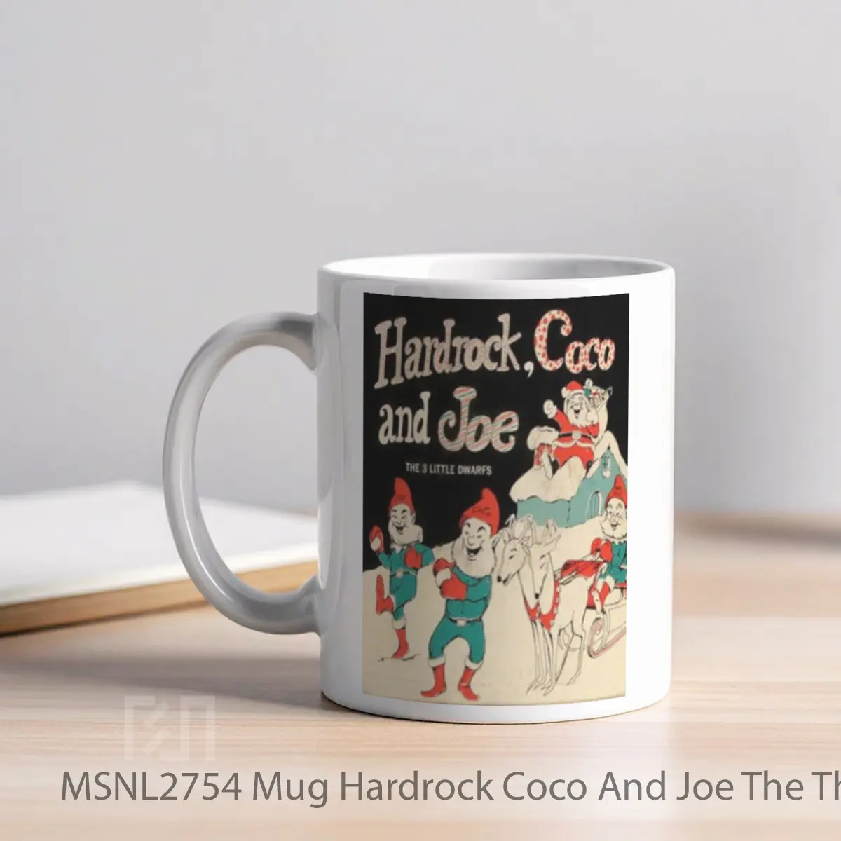 Mug Hardrock Coco And Joe The Three Little Dwarfs Gelas Keramik Tema Film MSNL2754 - Tampak Kiri