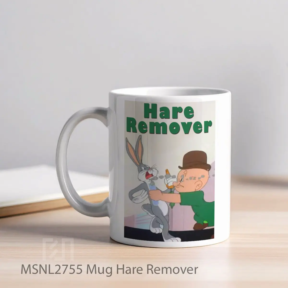 Mug Hare Remover Gelas Keramik Tema Film MSNL2755 - Tampak Kiri
