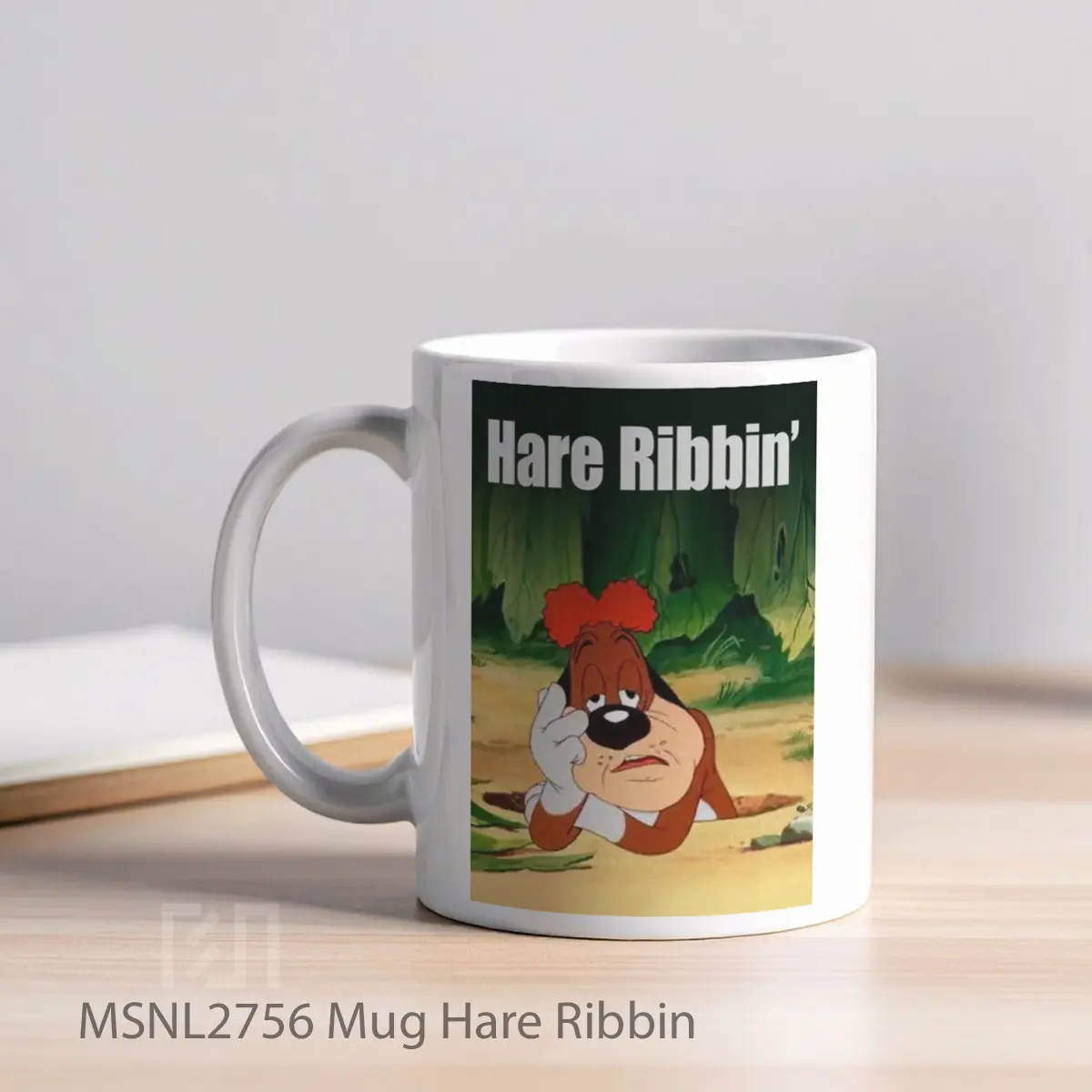 Mug Hare Ribbin Gelas Keramik Tema Film MSNL2756 - Tampak Kiri