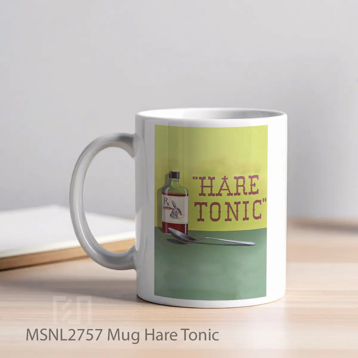 Mug Hare Tonic Gelas Keramik Tema Film MSNL2757 - Tampak Kiri