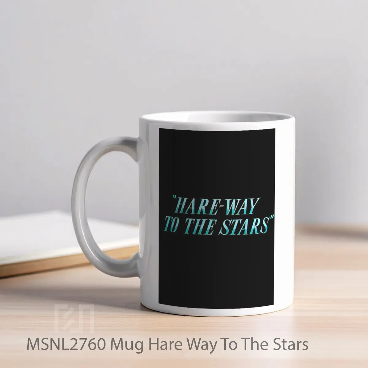 Mug Hare Way To The Stars Gelas Keramik Tema Film MSNL2760 - Tampak Kiri
