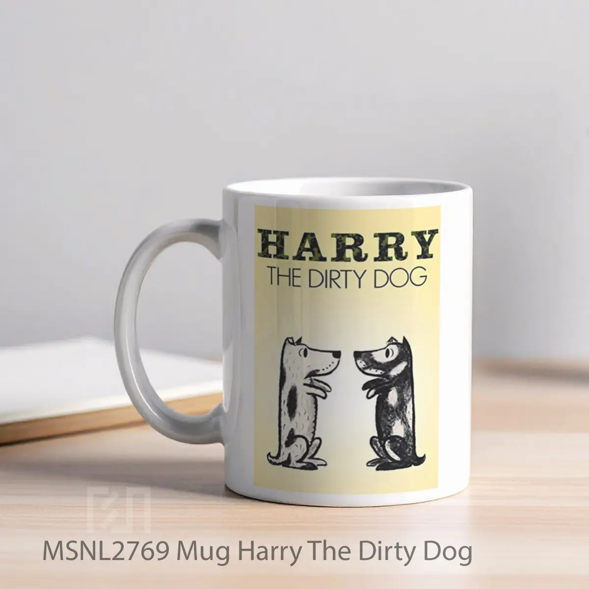 Mug Harry The Dirty Dog Gelas Keramik Tema Film MSNL2769 - Tampak Kiri