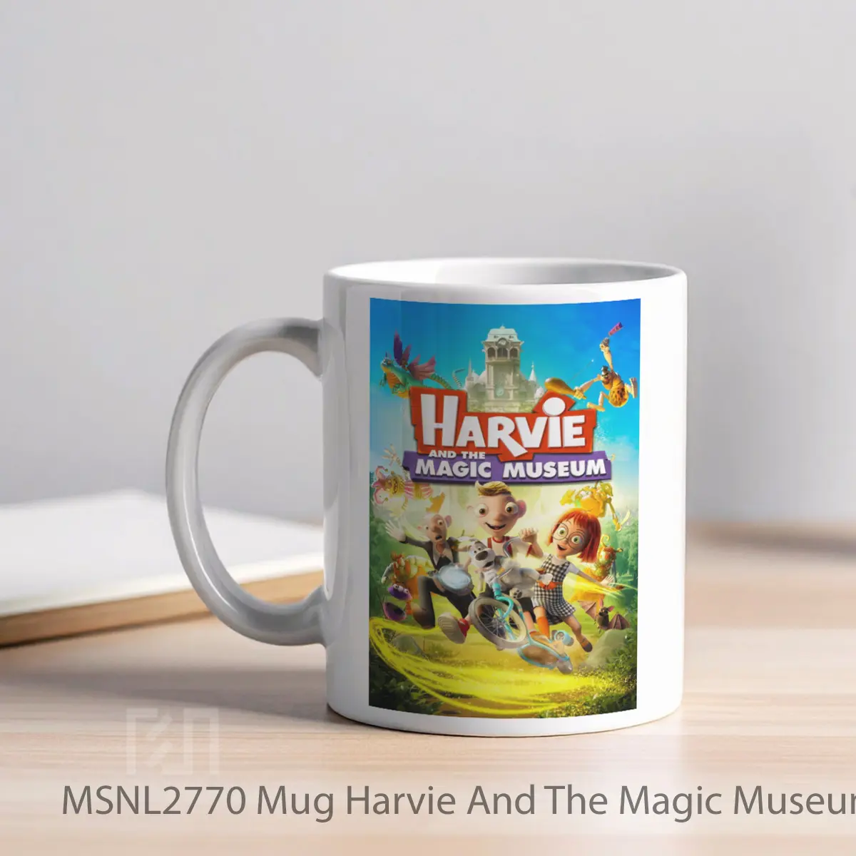 Mug Harvie And The Magic Museum Gelas Keramik Tema Film MSNL2770 - Tampak Kiri