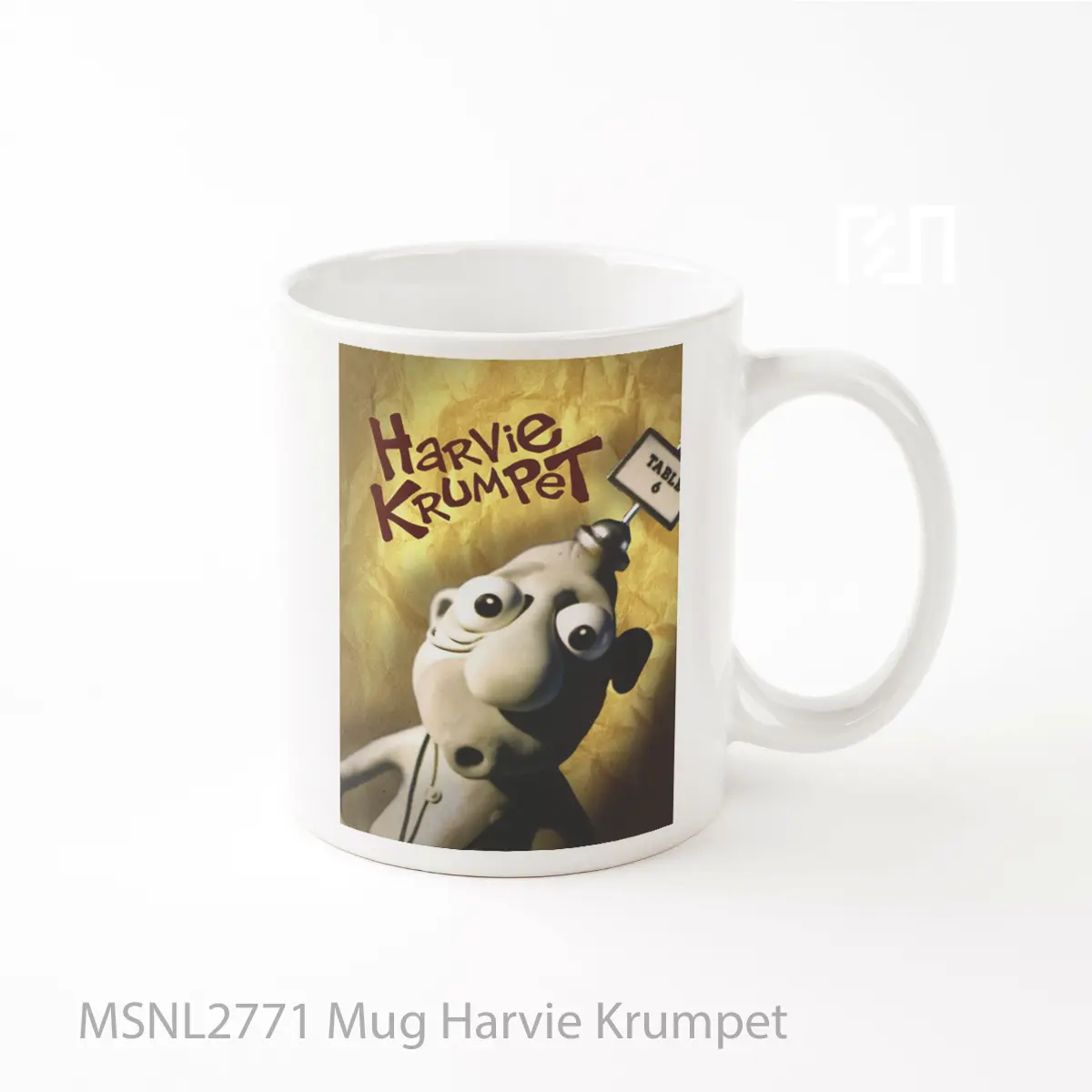 Mug Harvie Krumpet Gelas Keramik Tema Film MSNL2771