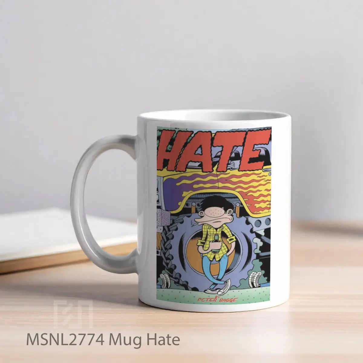 Mug Hate Gelas Keramik Tema Film MSNL2774 - Tampak Kiri